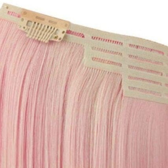 "HIDDEN HALO" CURLY - 18" HEAT-FRIENDLY SYNTHETIC EXTENSIONS (Purple Orchid) - Picture 3 of 8